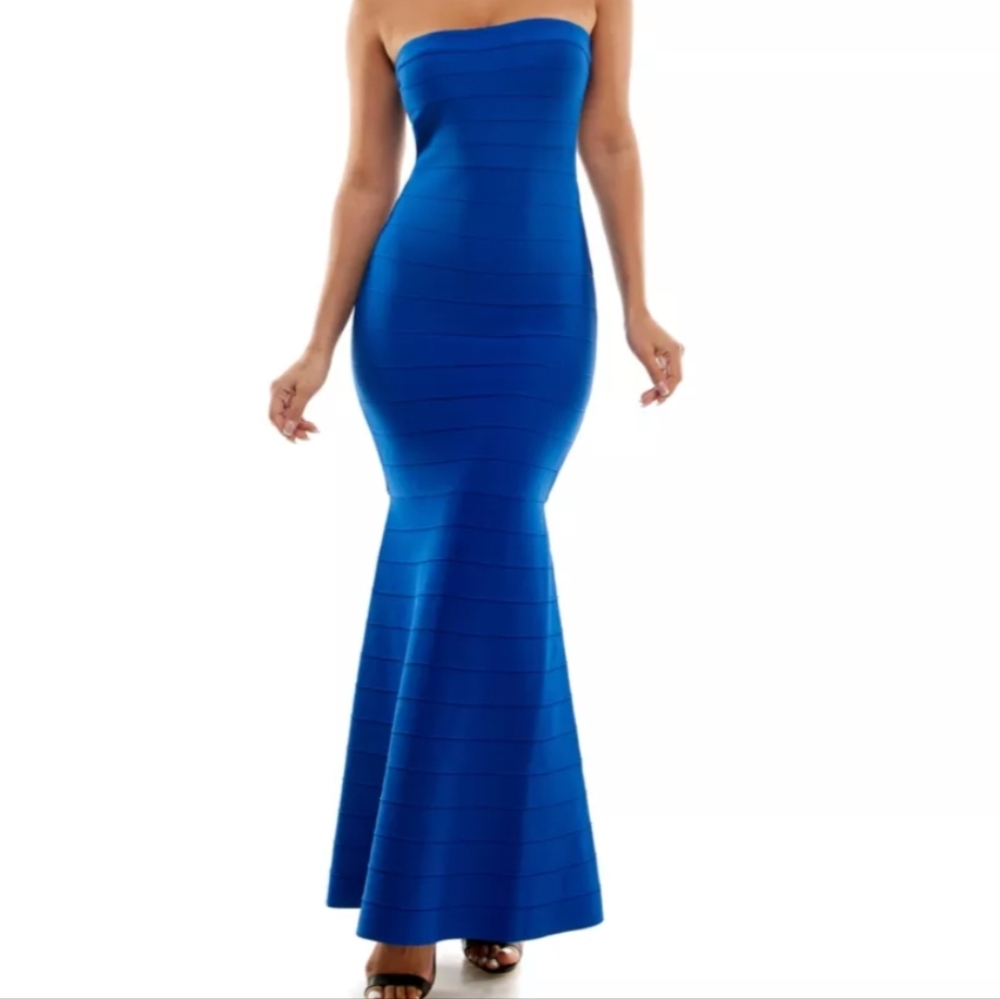 Bebe Royal Blue Bandage Dress